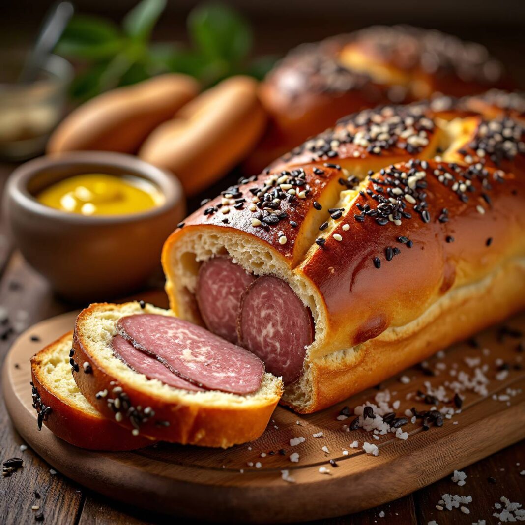 Wurst im Gewürzbrot Rezept Wurst im Gewürzbrot Rezept