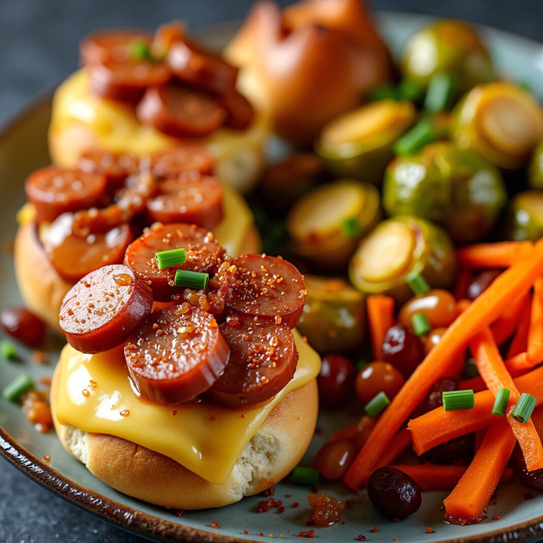 Wurstbrötchen mit Gemüse Rezept Wurstbrötchen mit Gemüse Rezept