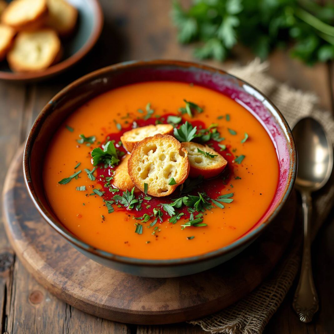 Wurzelsuppe mit Rote Bete Rezept Wurzelsuppe mit Rote Bete Rezept