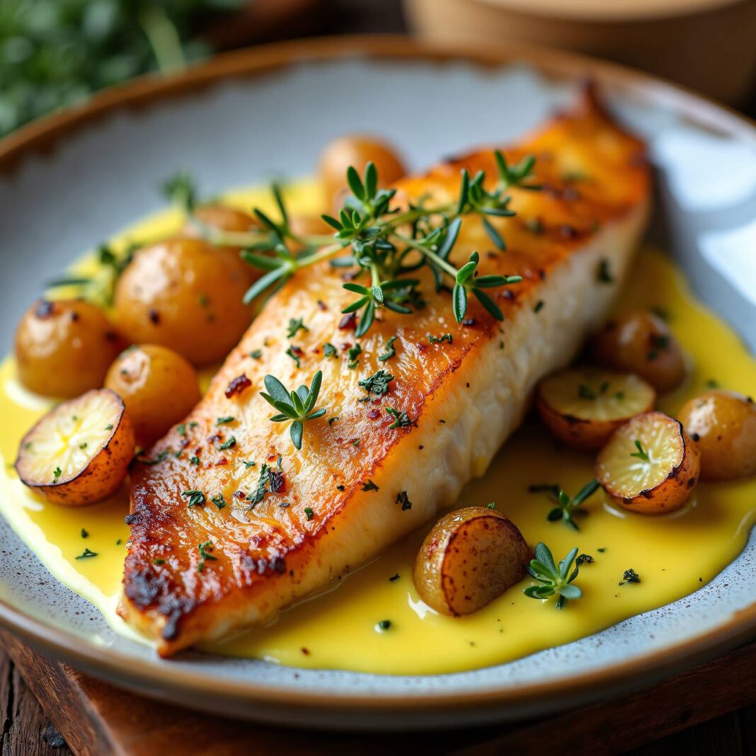 Zander mit Zitronenrahmsauce Rezept Zander mit Zitronenrahmsauce Rezept