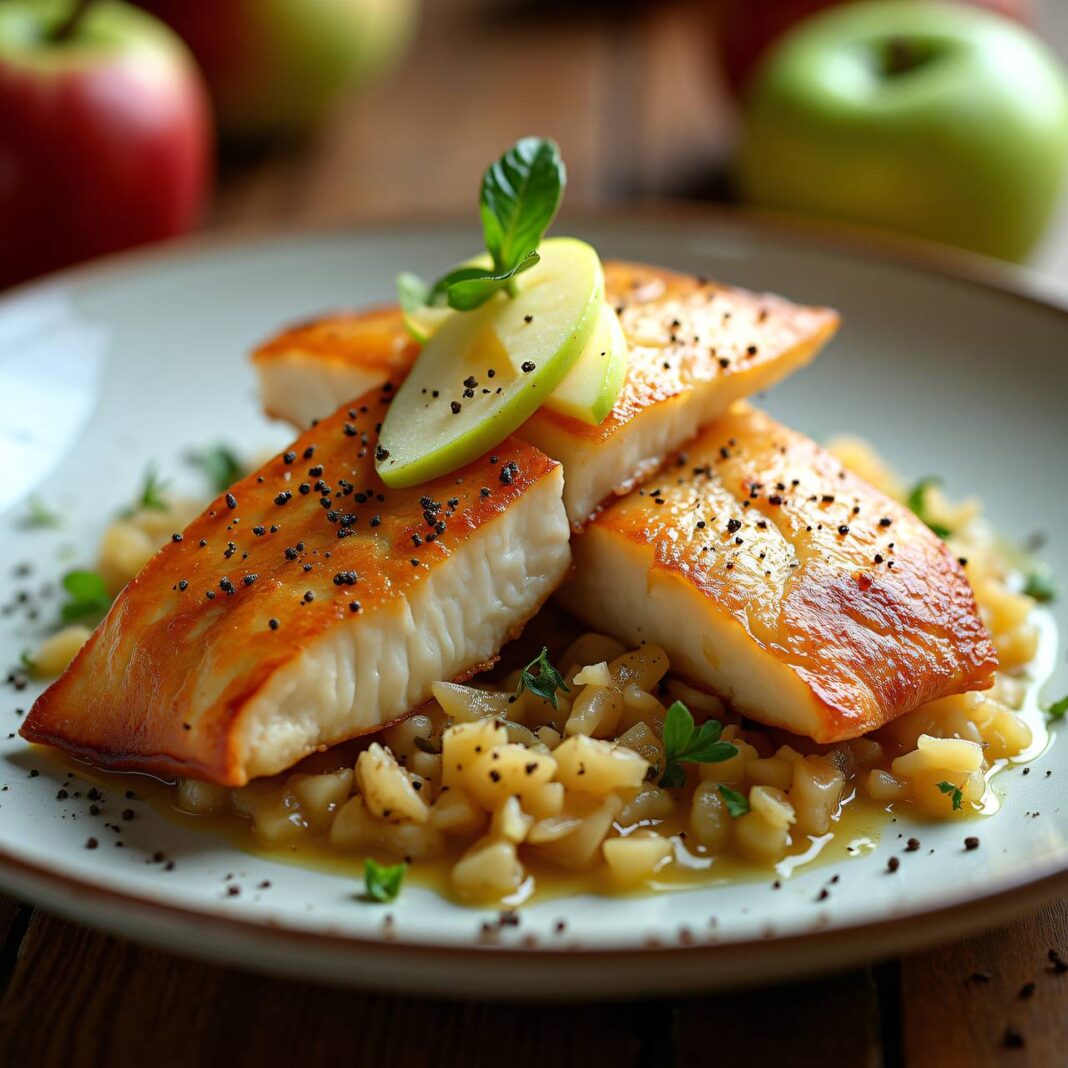 Zanderfilets auf Apfel-Sauerkraut Rezept Zanderfilets auf Apfel-Sauerkraut Rezept
