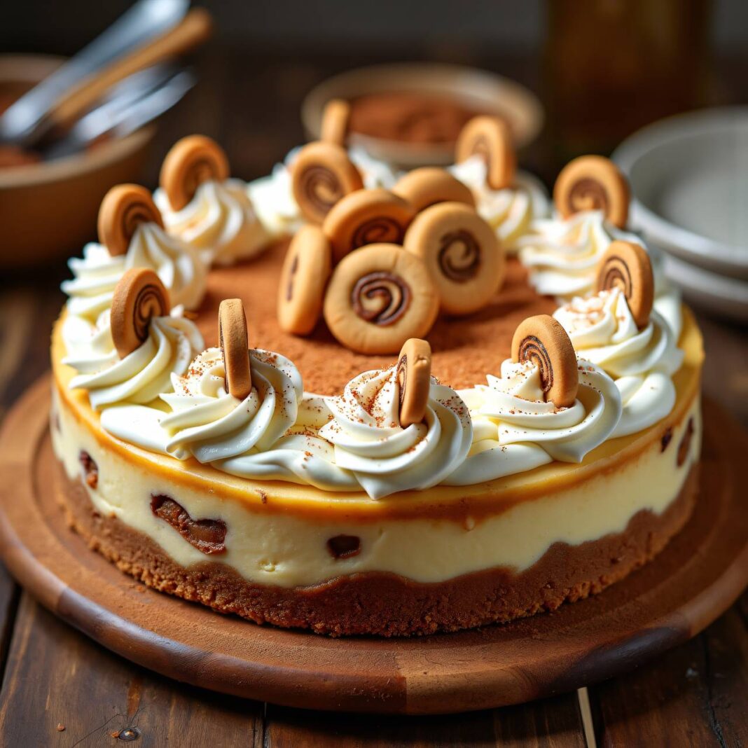 Zimt-Cheesecake mit Frischkäse-Frosting Rezept Zimt-Cheesecake mit Frischkäse-Frosting Rezept