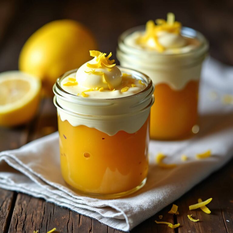 Zitronen-Espuma auf Quittenkompott Rezept