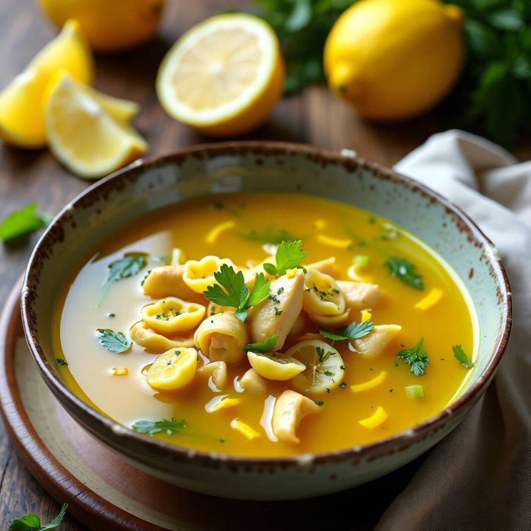 Zitronen-Hühnersuppe Rezept Zitronen-Hühnersuppe Rezept