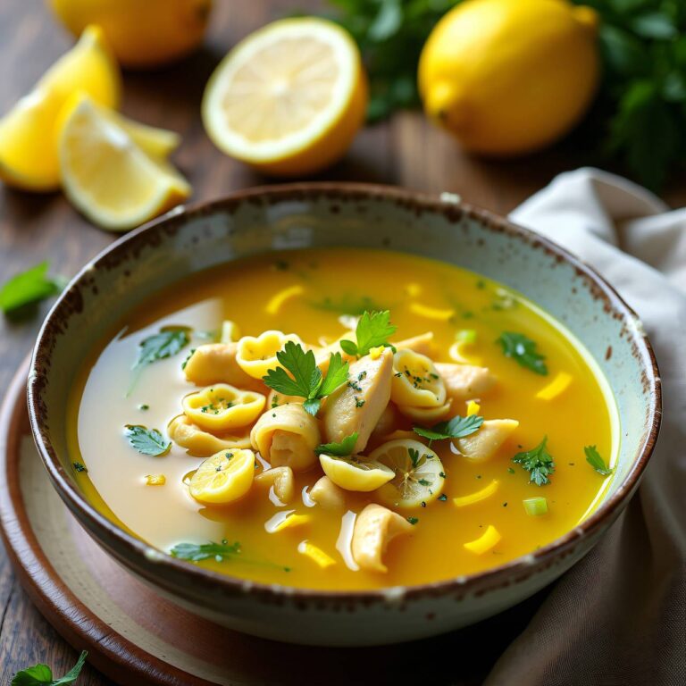 Zitronen-Hühnersuppe Rezept