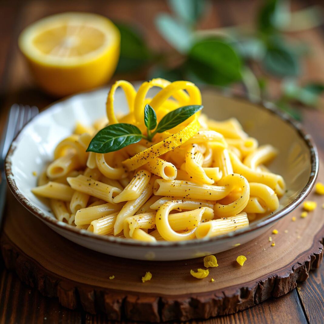 Zitronen-Penne Rezept Zitronen-Penne Rezept