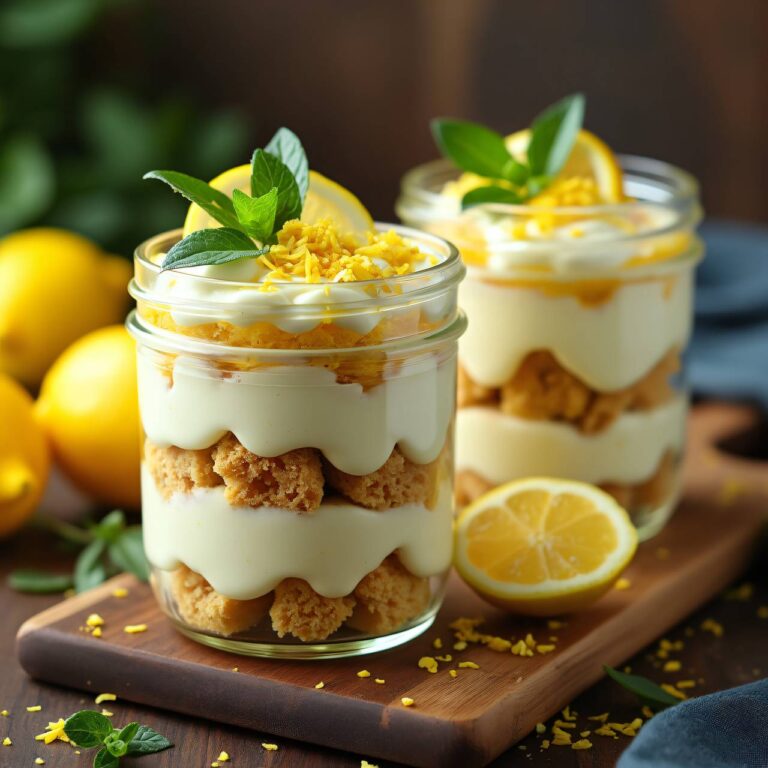 Zitronen-Tiramisu im Glas (ohne Ei) Rezept