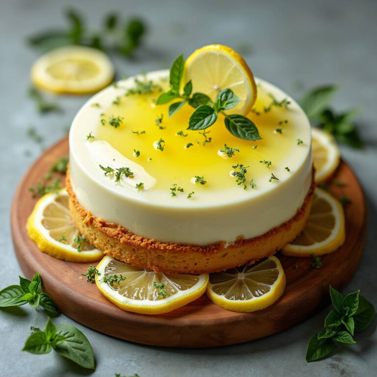 Zitronenmelisse-Quarktorte Rezept