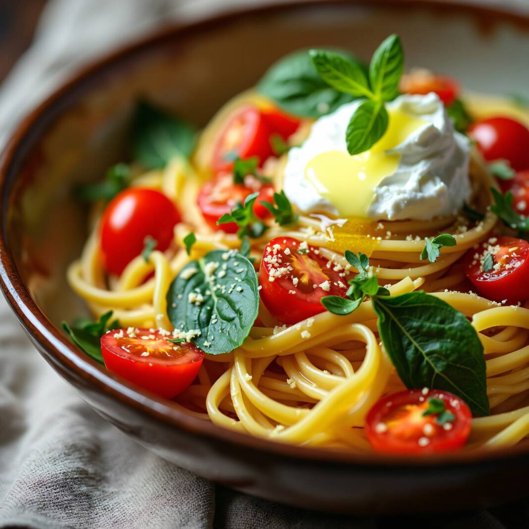 Zitronennudeln mit Tomaten und Ricotta Rezept Zitronennudeln mit Tomaten und Ricotta Rezept