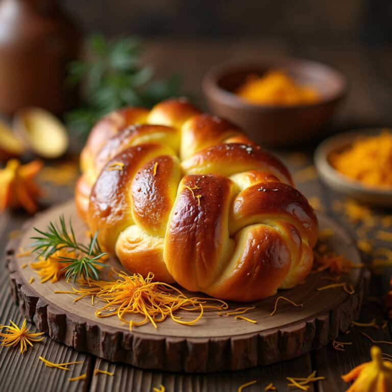 Zopf mit Safran Rezept