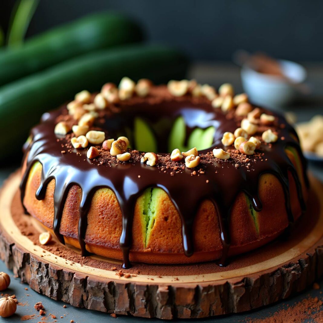 Zucchini-Cake mit Schokolade Rezept Zucchini-Cake mit Schokolade Rezept