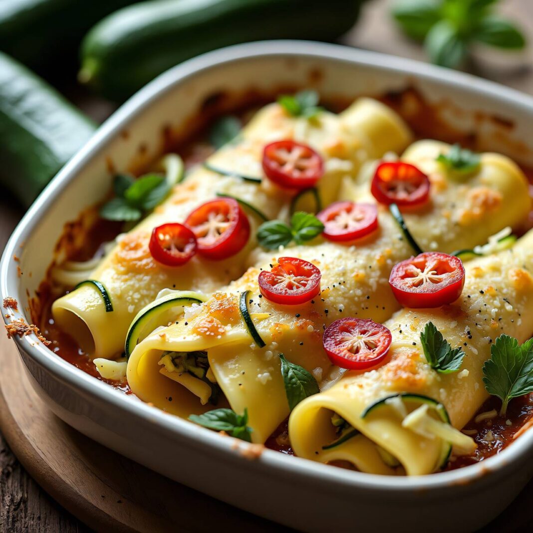Zucchini-Cannelloni Rezept Zucchini-Cannelloni Rezept