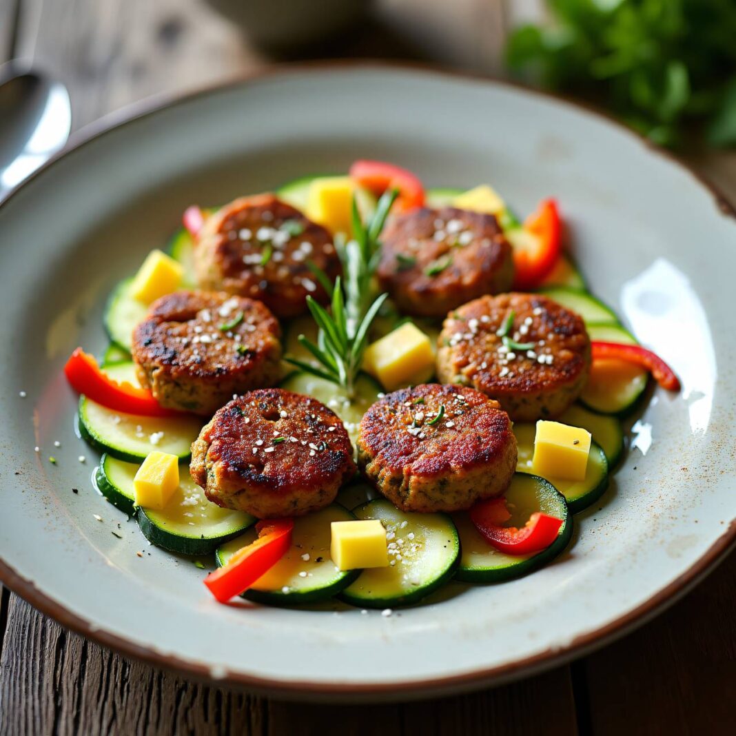 Zucchini-Rindsplätzchen Rezept Zucchini-Rindsplätzchen Rezept