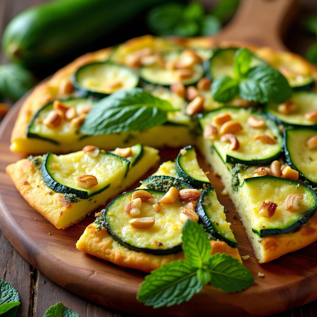 Zucchini-Tortilla mit Pfefferminz Rezept Zucchini-Tortilla mit Pfefferminz Rezept