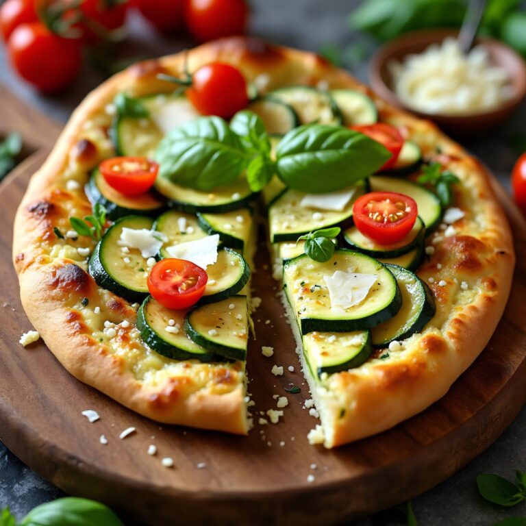 Zucchiniblechkuchen mit Kräutern Rezept
