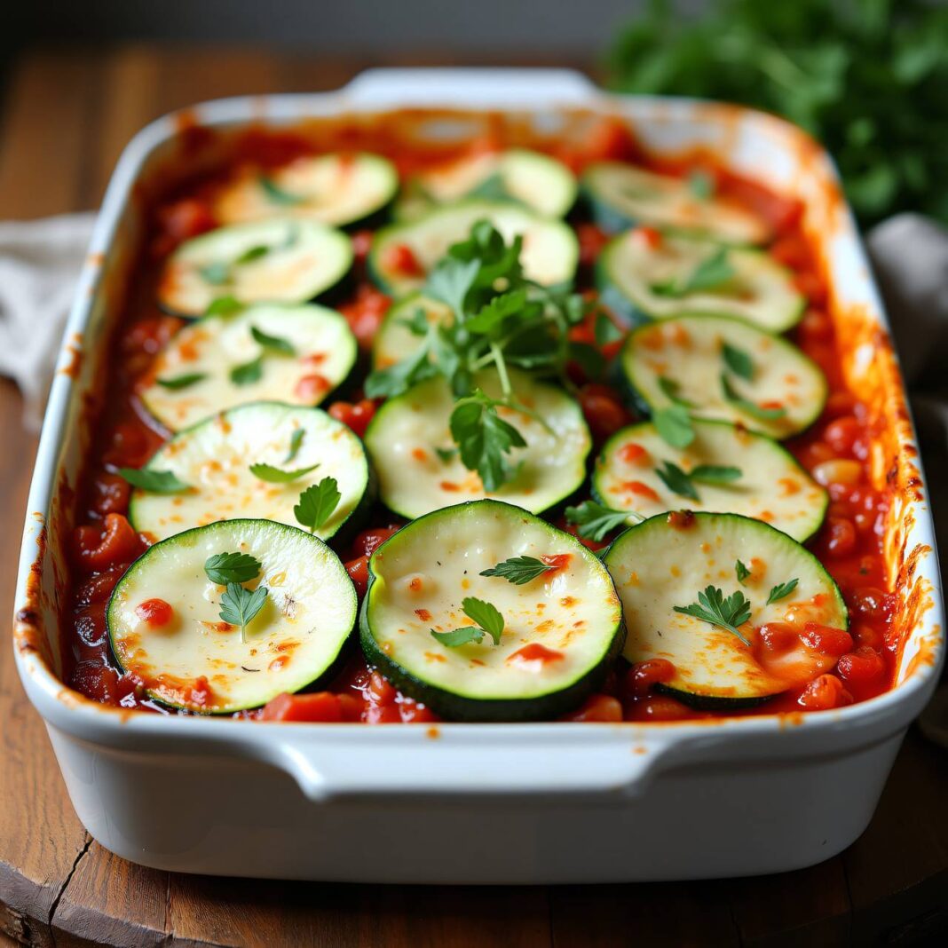 Zucchinilasagne (Low Carb) Rezept Zucchinilasagne (Low Carb) Rezept