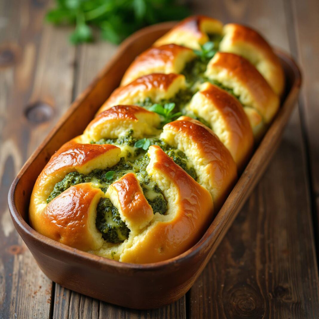 Zupfbrot mit Pesto Rezept Zupfbrot mit Pesto Rezept