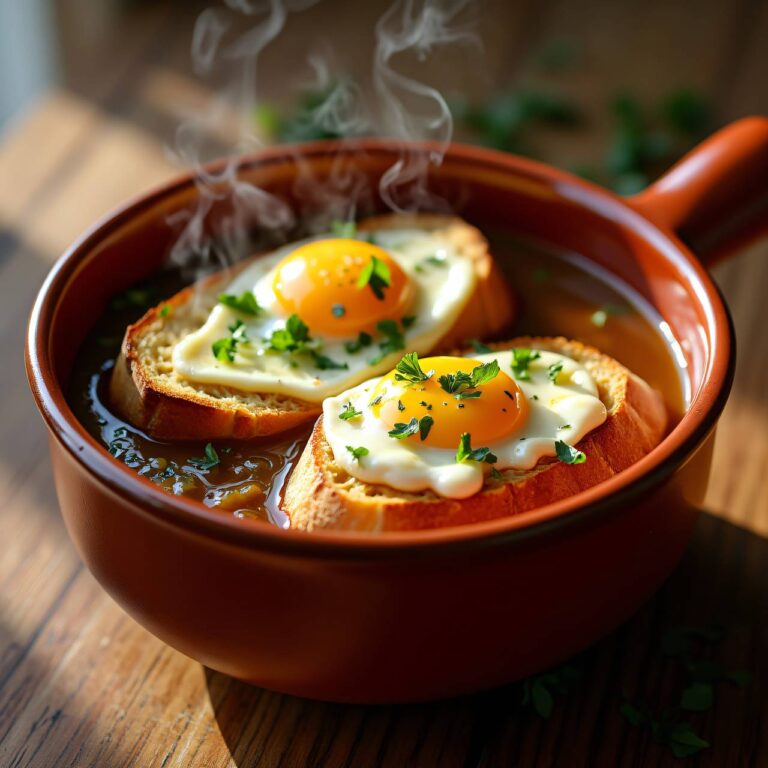 Zuppa mit Ei und Käse Rezept