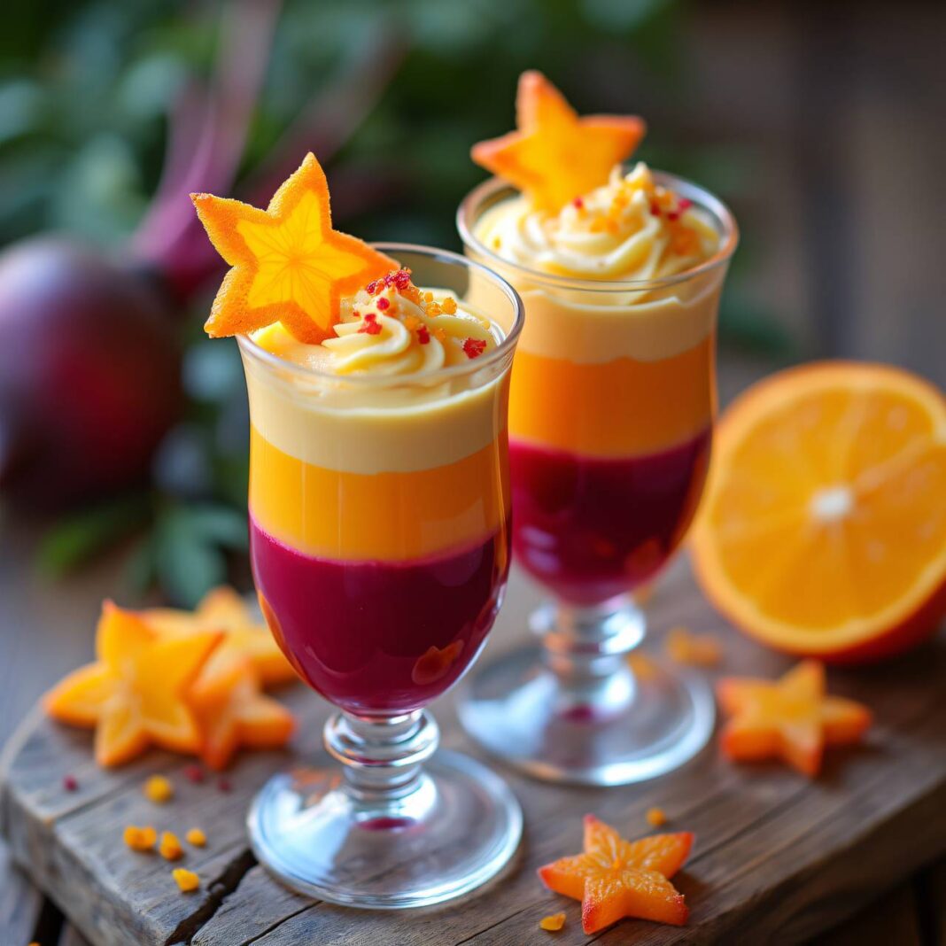 Zweifarbige Orangenmousse Rezept Zweifarbige Orangenmousse Rezept