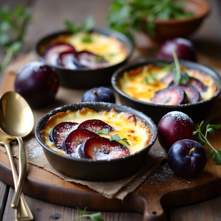 Zwetschgen-Koriander-Gratin Rezept
