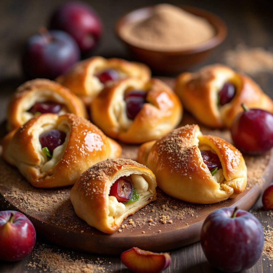 Zwetschgen-Marzipan-Kipferl Rezept Zwetschgen-Marzipan-Kipferl Rezept