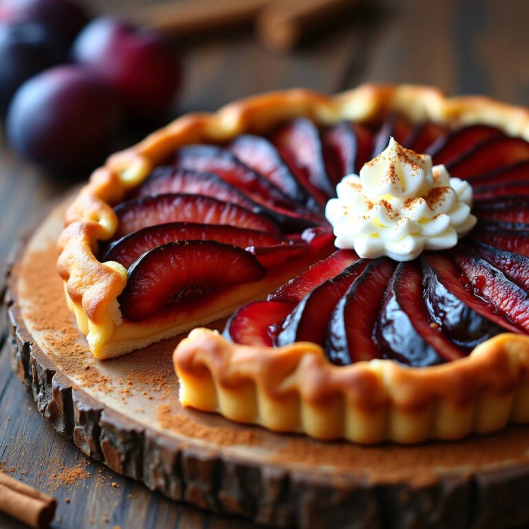 Zwetschgen-Tarte mit Marzipan Rezept