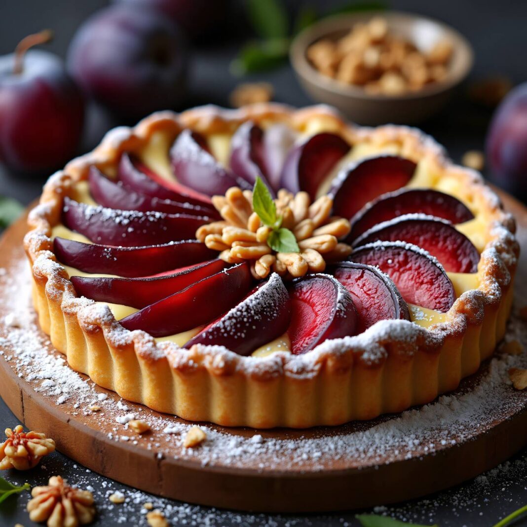 Zwetschgenblechkuchen mit Quark Rezept Zwetschgenblechkuchen mit Quark Rezept