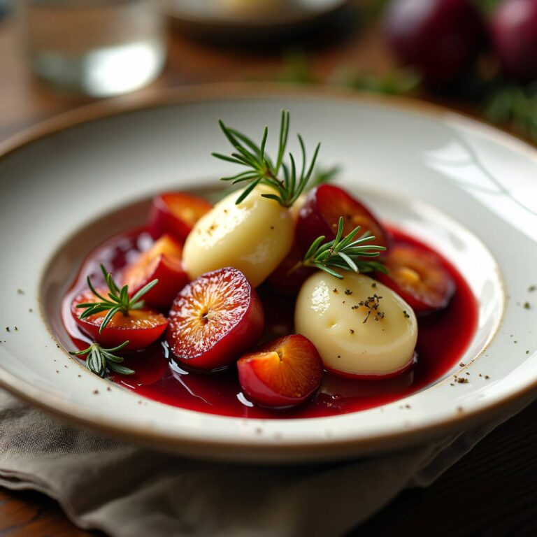 Zwetschgenkompott mit Rosmarin-Gnocchi Rezept