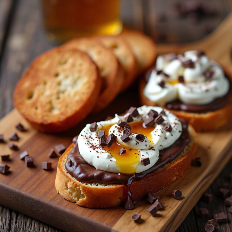 Zwieback mit Ricotta-Schoko-Aufstrich Rezept