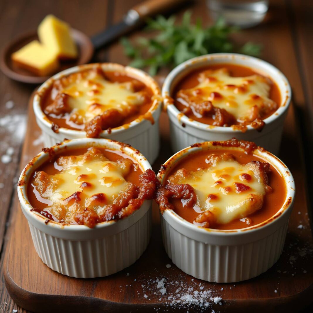 Zwiebel-Brotsuppe mit Käse Rezept Zwiebel-Brotsuppe mit Käse Rezept