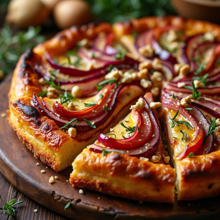 Zwiebel-Nuss-Tarte Rezept