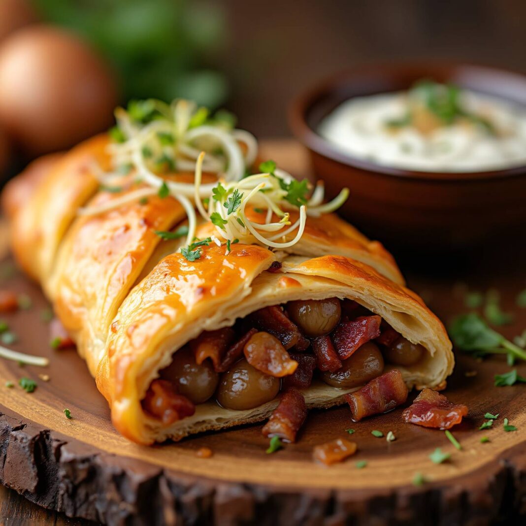 Zwiebel-Speck-Strudel Rezept Zwiebel-Speck-Strudel Rezept