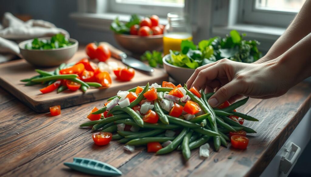 Bohnensalat Zubereitung