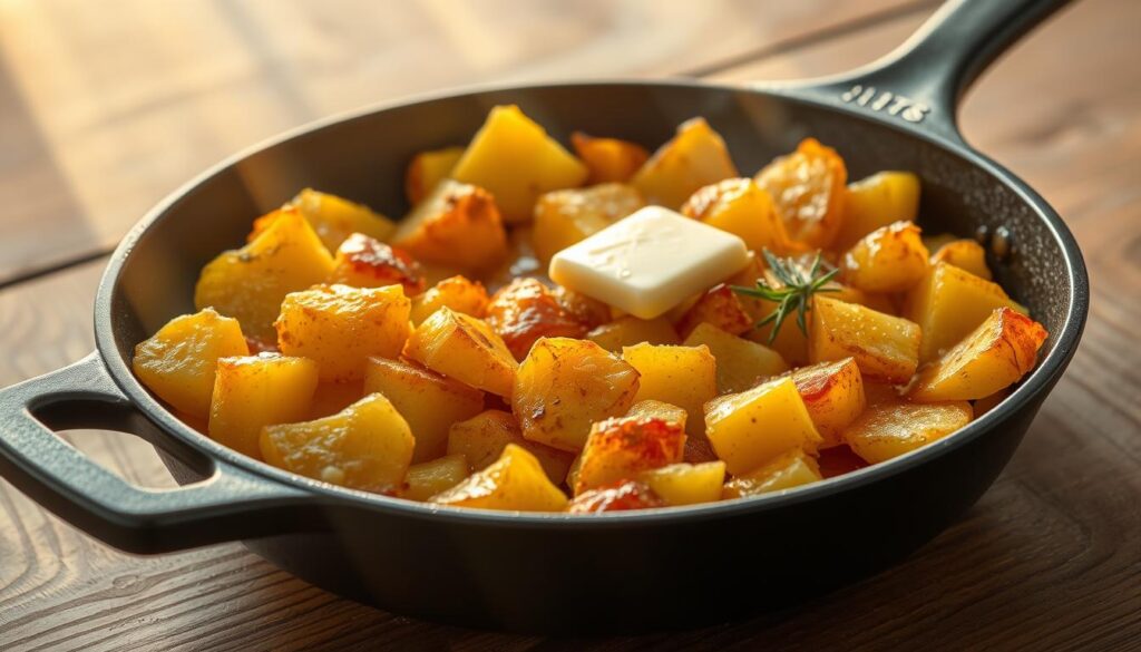 Bratkartoffeln in der Pfanne