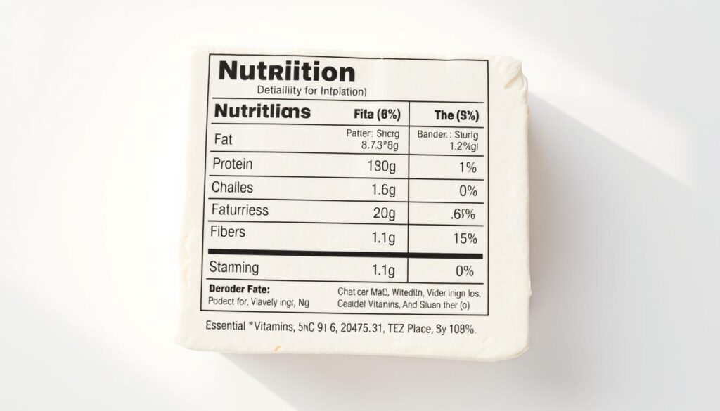 Ernährungswerte von Tofu