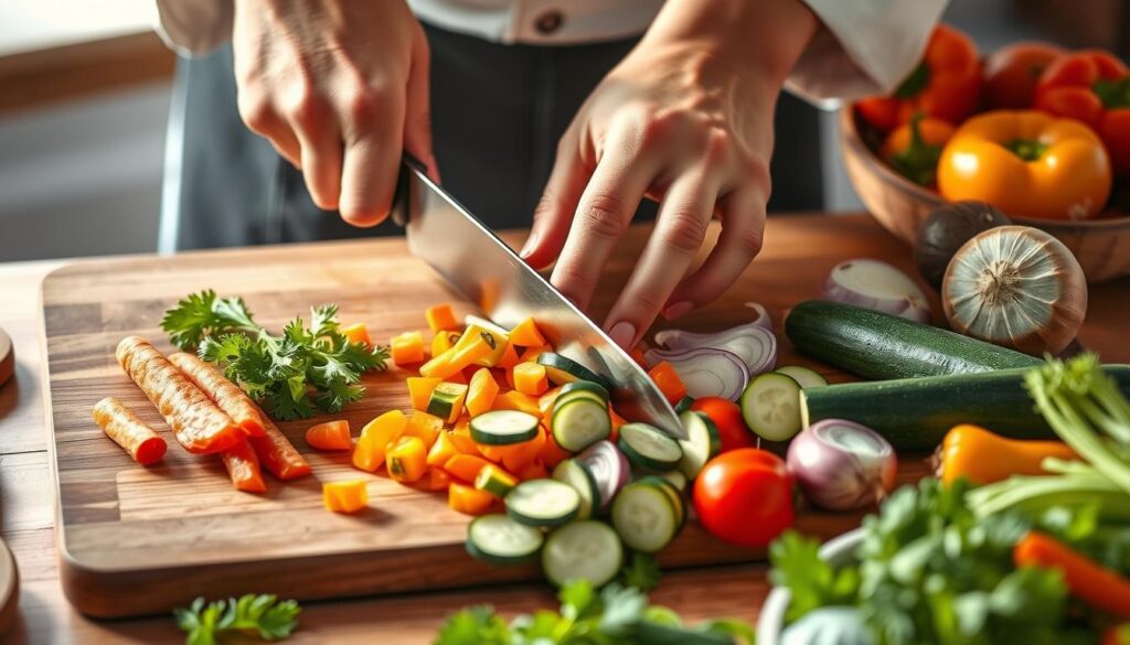 Gemüse schneiden