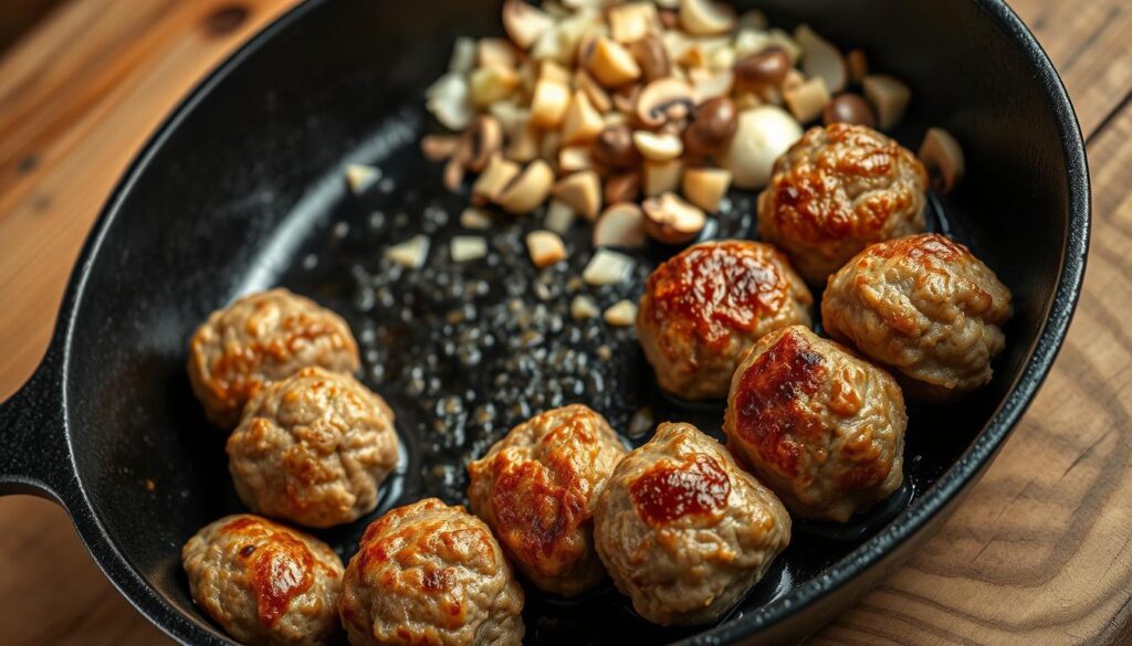 Hackbällchen anbraten