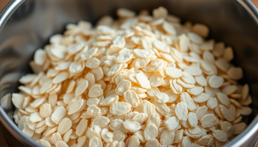 Haferflocken für Konsistenz