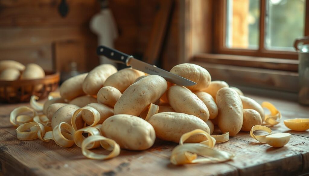 Kartoffeln schälen Kartoffeln schälen