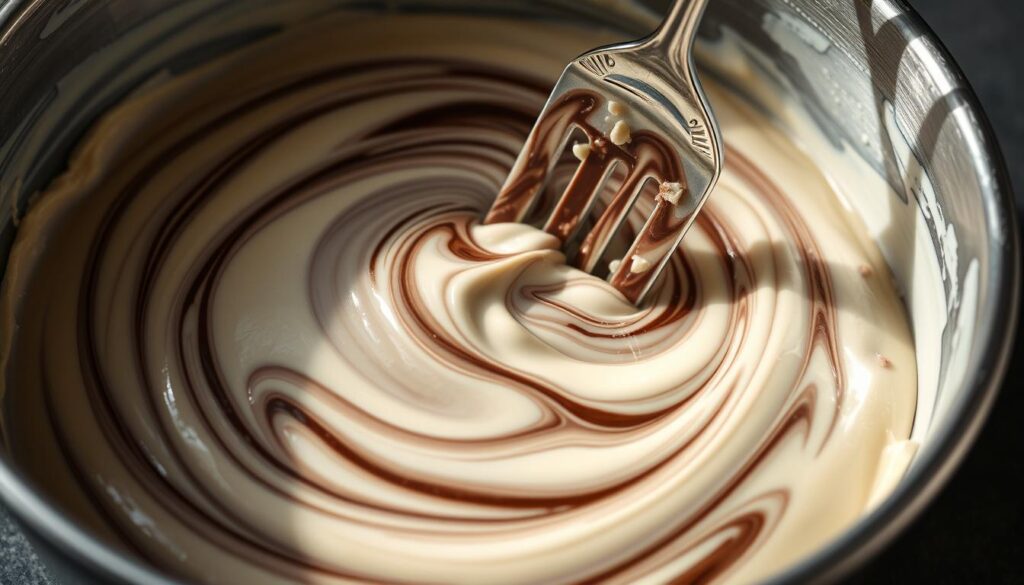 Marmorierung mit der Gabel