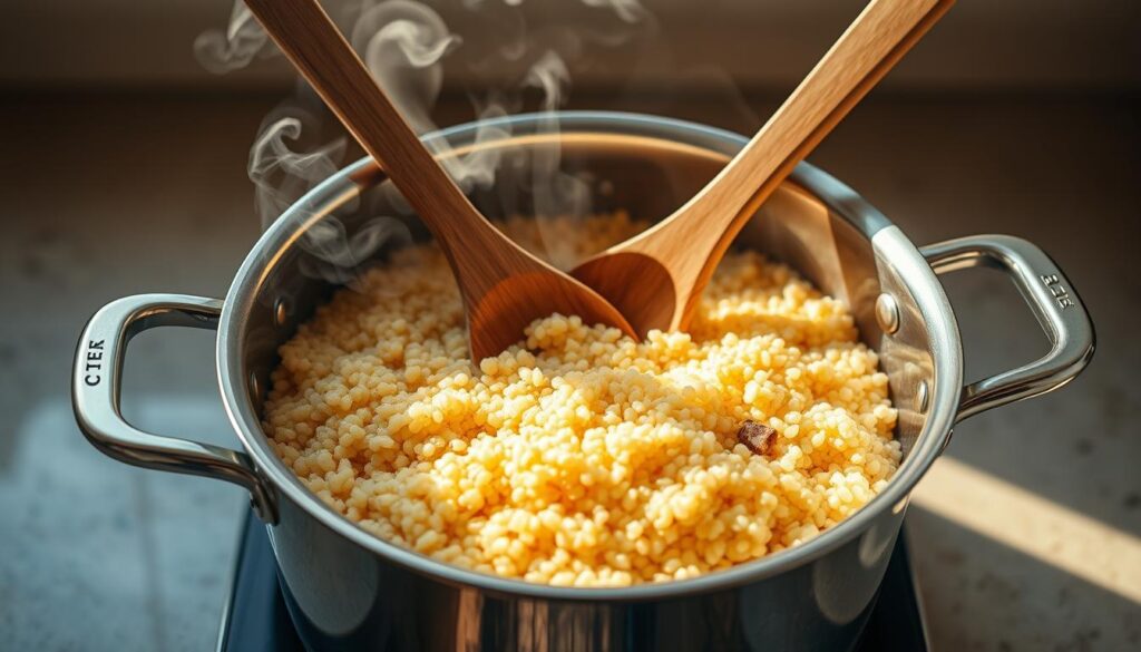 Quinoa kochen im Topf