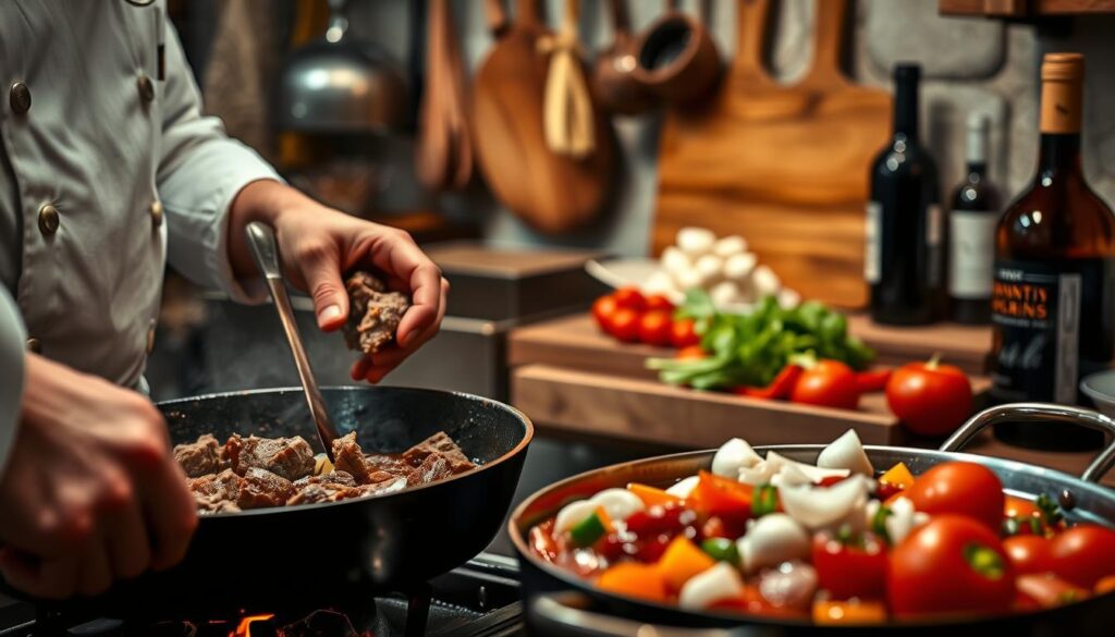 Schritt-für-Schritt Zubereitung von Gulasch