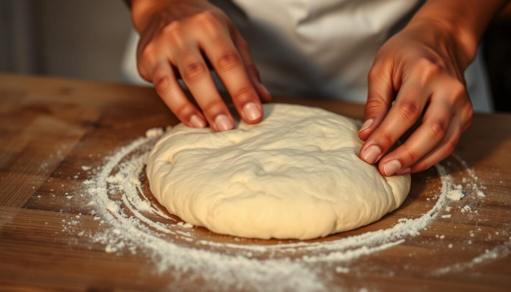 Teigfladen formen Teigfladen formen