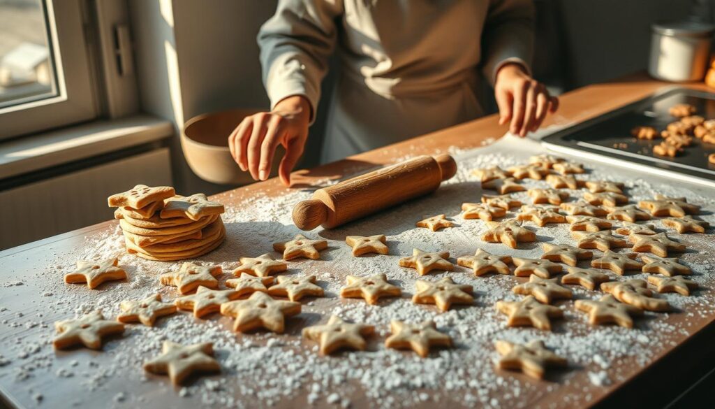Teigzubereitung für Spekulatius