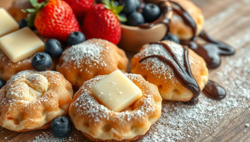 Toppings für Poffertjes