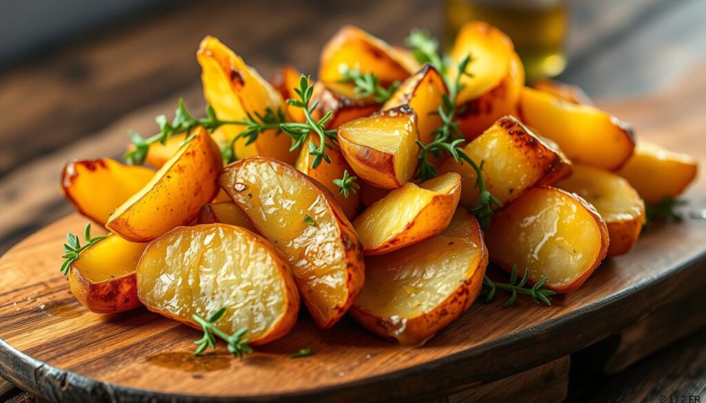 Vegane Herzoginkartoffeln