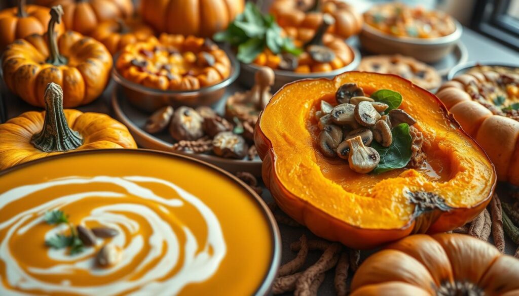 Vegetarische Kürbisgerichte