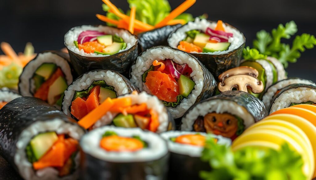 Vegetarische Sushi-Varianten