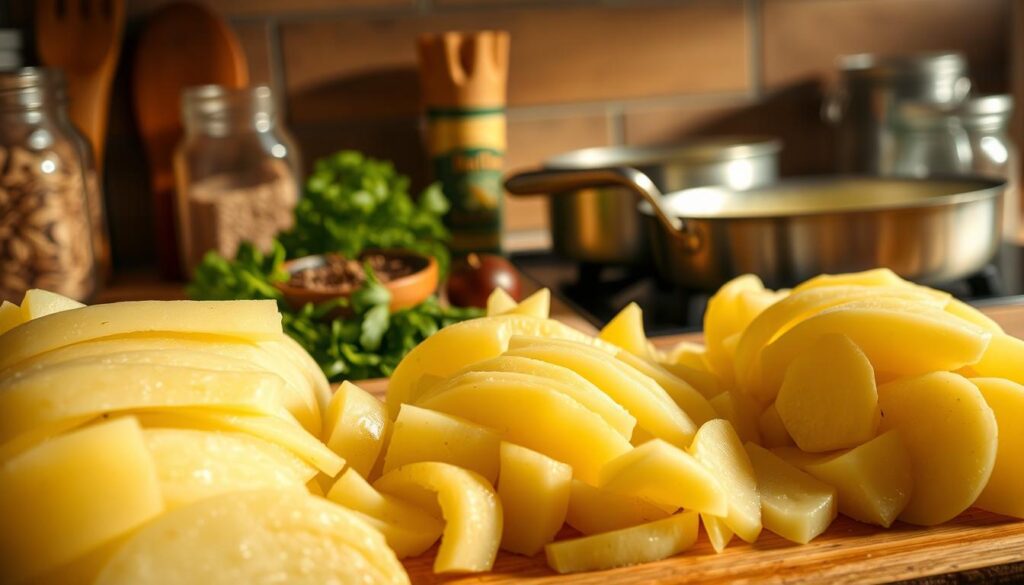 Vorbereitung Kartoffelgratin
