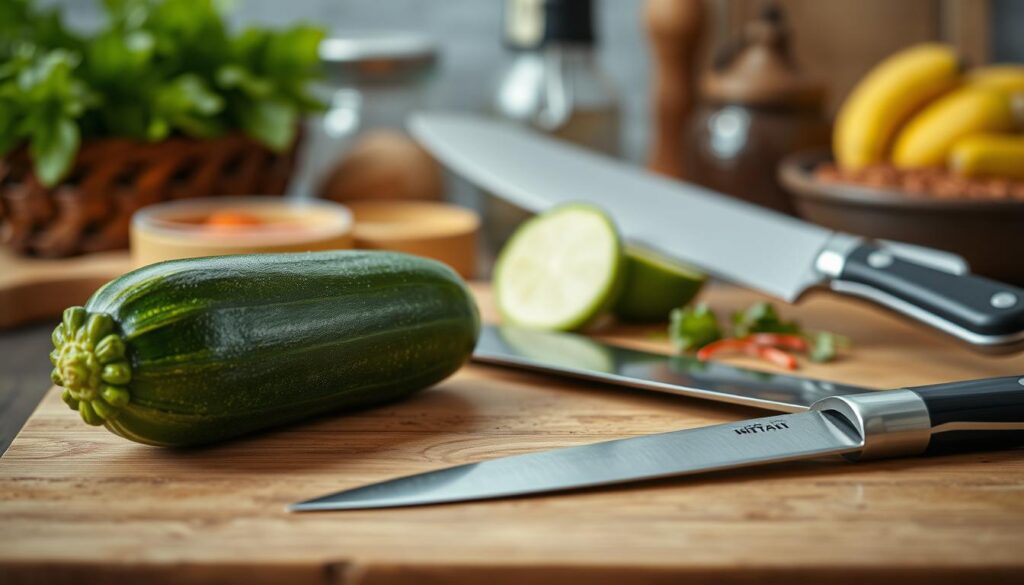 Vorbereitung der Zucchini